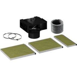 Siemens Kit de recirculación Clean Air Plus para campanas inclinadas LZ11BKI16. Gris