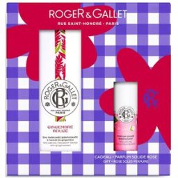 Roger&Gallet Roger&Gallet - Estuche Agua Perfumada Bienestar Gingembre Rouge y Perfume Sólido de Rose Roger & Gallet.