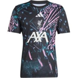 Adidas Camiseta de hombre Liverpool FC 2025-2026 Pre Match . Negro / Verde