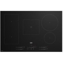 Beko Placa de inducción con 5 zonas de cocción y 1 zona IndyFlex - HII85770UFT. Negro