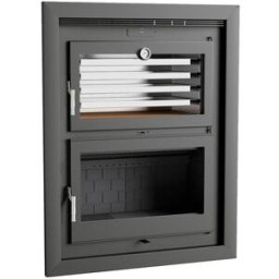 FM CALEFACCIÓN Horno de Leña Insertable HLI-200 F. Negro
