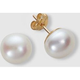 El Corte Inglés Pendientes Mio de oro con perlas cultivadas. Blanco