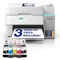 Epson Impresora Mutifunción rellenable tinta EcoTank ET-3956, ADF y Wi-Fi. Blanco