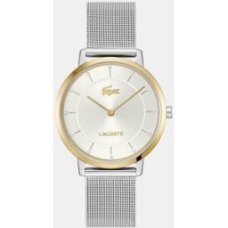 Lacoste Reloj de mujer Crocorigin de acero. Plateado