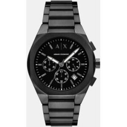 Giorgio Armani Reloj de hombre sync de acero inoxidable con cronógrafo. Negro