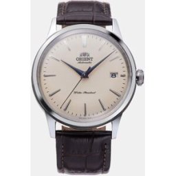 Orient Reloj de hombre Classic RA-AC0M04Y30B automático de piel marrón. Marrón