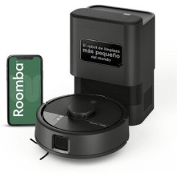 iRobot Robot aspirador Roomba® Mini con Base AutoEmpty™ con 90 días de autovaciado y 7.000 Pascales. Negro