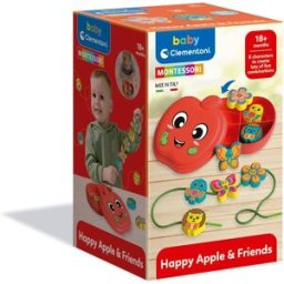 Clementoni Juguete infantil Basic Happy Apple & Friends Montessori .
