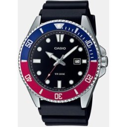 Casio Reloj de hombre Collection MDV-107-1A3VEF de caucho negro. Negro