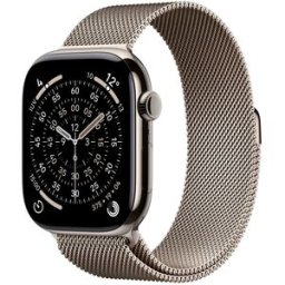 Apple Watch Series 11 GPS + Cellular 46mm Titanio natural con Correa Milanese Loop Natural (M-L). Titanio Natural