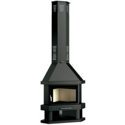 FM CALEFACCIÓN Chimenea de Leña Rincón C-200 RK. Negro