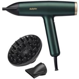 BaByliss Secador Air Power Pro D6555DE con tecnología iónica y súper rápido 200 km-h. Negro