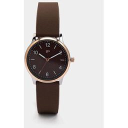 Parfois Reloj de mujer con correa de silicona. Marrón
