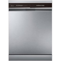 Midea Lavavajillas 14 servicios, Bandeja para cubiertos, 60 cm - MDWPF1433CSS-W-EU. Inox