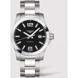 Longines Reloj de hombre L37594586 Conquest de acero. Negro