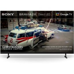 Sony TV 55" BRAVIA 2 II 55S25M2, UHD 4K HDR Direct LED, Dolby, Vision-Atmos, Google TV-Cast, Apple Airplay, Eco Dashboard, Game Menu, idea. Negro