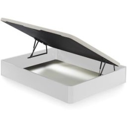 Ecus Canapé abatible de madera con apertura lateral Sora . (Cama 90 x 200 cm) Blanco