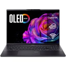 Acer Portátil Swift 16 AI OLED SF16-51, Copilot+ PC, Intel Core Ultra 9 288V, 32GB, 1TB SSD, 16" OLED, W11. Negro