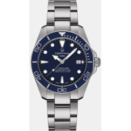 Certina Reloj de hombre DS Action C0484074404100 Automático de acero y cerámica. Azul