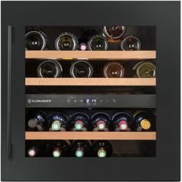 Climadiff Vinoteca integrable para 36 botellas Integrable 2 Zonas Temperatura Mate -Cbi36D2B. Negro mate