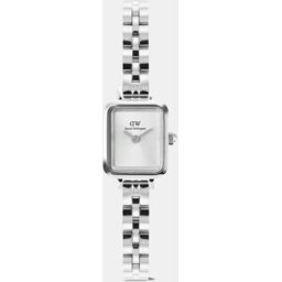 Daniel Wellington Reloj de mujer Petit Mini Quadro Arch DW00100844 de acero. Blanco