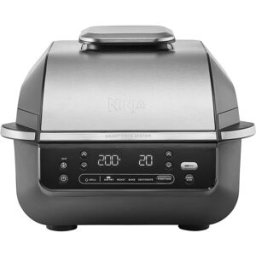 Ninja Freidora aire con parrilla-grill de interior 5 en 1 Foodi EG351EU. Plateado