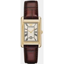 Giorgio Armani Reloj de hombre ar11665 de piel con cierre de hebilla. Marrón