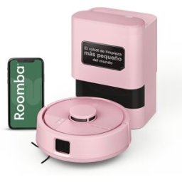 iRobot Robot aspirador Roomba® Mini con Base AutoEmpty™ con 90 días de autovaciado y 7.000 Pascales. Rosa