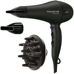 Rowenta Secador de pelo Signature Pro CV7840 2200W (3 ACCESORIOS) motor AC. Negro
