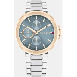 Tommy Hilfiger Reloj de mujer Lori 1782754 multifunción de acero. Plata