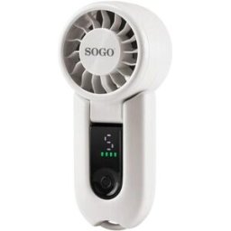Sogo Ventilador de mano VEN-SS-21150-W portable Fan Rechargeable BLDC 3w. Blanco