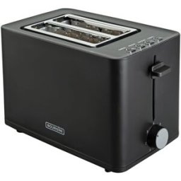 Bourgini Tostador con 2 ranuras y accesorio para sandwichera. Negro