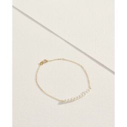 El Corte Inglés Pulsera de oro y perla. Blanco