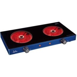 Jata Cocina eléctrica vitrocerámica V142 de 2 placas. Azul