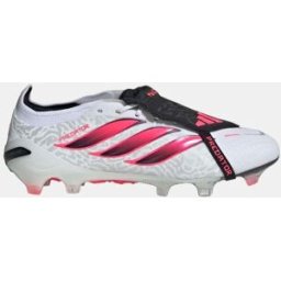 Adidas Botas de fútbol de tacos de adulto Predator Elite Ft Fg . (43 y 1/3) Blanco / Rojo