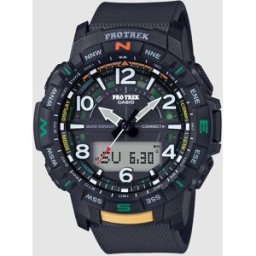 Casio Reloj de hombre Pro Trek PRT-B50-1ER analógico-digital de resina negro. Negro