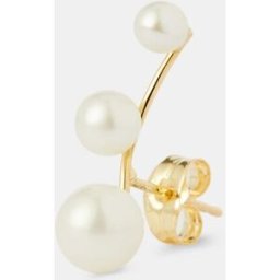 El Corte Inglés Piercing individual derecho de oro y perlas. Blanco