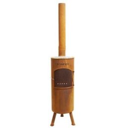 BONFEU Chimenea de Leña Exterior Bongiano L Corten. Óxido