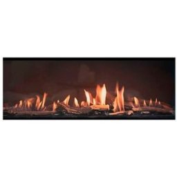 NORA FLAMES Chimenea Gas Natural Pano 1100 Frontal. Negro