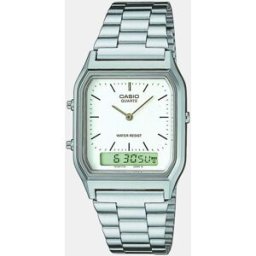 Casio Reloj de hombre Vintage AQ-230A-7DMQYES de acero. Plata
