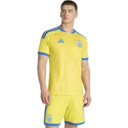 Adidas Camiseta de hombre 1ª equipación Ucrania Mundial 2026 . (XL) Amarillo / Azul