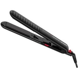 Rowenta Plancha de pelo Optiliss x Karl Lagerfeld con revestimiento Keratin & Glow. Negro