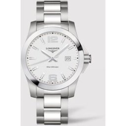 Longines Reloj de hombre L37594766 Conquest de acero. Plateado