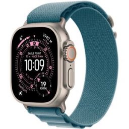Apple Watch Ultra 3 GPS + Cellular 49mm Titanio natural con Correa Loop Alpine Azul Claro (M). Titanio Natural