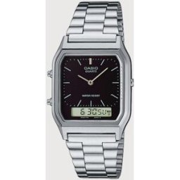 Casio Reloj de hombre Vintage AQ-230A-1DMQYES de acero. Plata