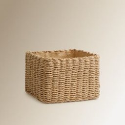 El Corte Inglés Cesta de fibra de papel . (Grande) Natural