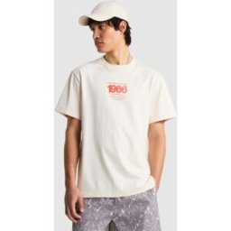 The North Face Camiseta holgada con estampado gráfico para hombre Track . (XL) Blanco