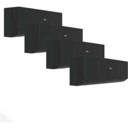 HAIER Aire acondicionado Multisplit 4x1 Inverter con 2.408 frig-h + 2.408 frig-h + 2.408 frig-h + 3.010 frig-h - Expert 25+25+25+35-75 Negro. Negro