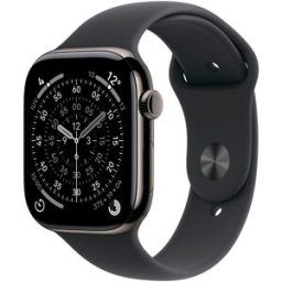 Apple Watch Series 11 GPS + Cellular 46mm Titanio pizarra con Correa Deportiva Negro (M-L). Titanio Pizarra