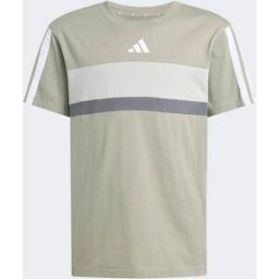 Adidas Camiseta de niños Seasonal Essentials Tiberio 3 bandas . (10 años) Verde